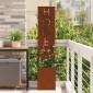 vidaXL Οθόνη Ιδιωτικότητας Κήπου Σκ rusty 32 x 32 x 150 εκ