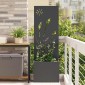 vidaXL Οθόνη Ιδιωτικότητας Κήπου Μαύρο 50 x 32 x 150 εκ
