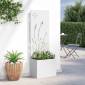 vidaXL Οθόνη Ιδιωτικότητας Κήπου Λευκό 50 x 32 x 150 εκ