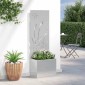 vidaXL Οθόνη Ιδιωτικότητας Κήπου Ασημί 50 x 32 x 150 εκ
