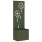 vidaXL Οθόνη Ιδιωτικότητας Κήπου Floral Λαδί 50 x 32 x 150 εκ