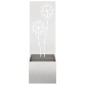 vidaXL Οθόνη Ιδιωτικότητας Κήπου Floral Ασημί 50 x 32 x 150 εκ
