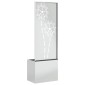 vidaXL Οθόνη Ιδιωτικότητας Κήπου Floral Ασημί 50 x 32 x 150 εκ