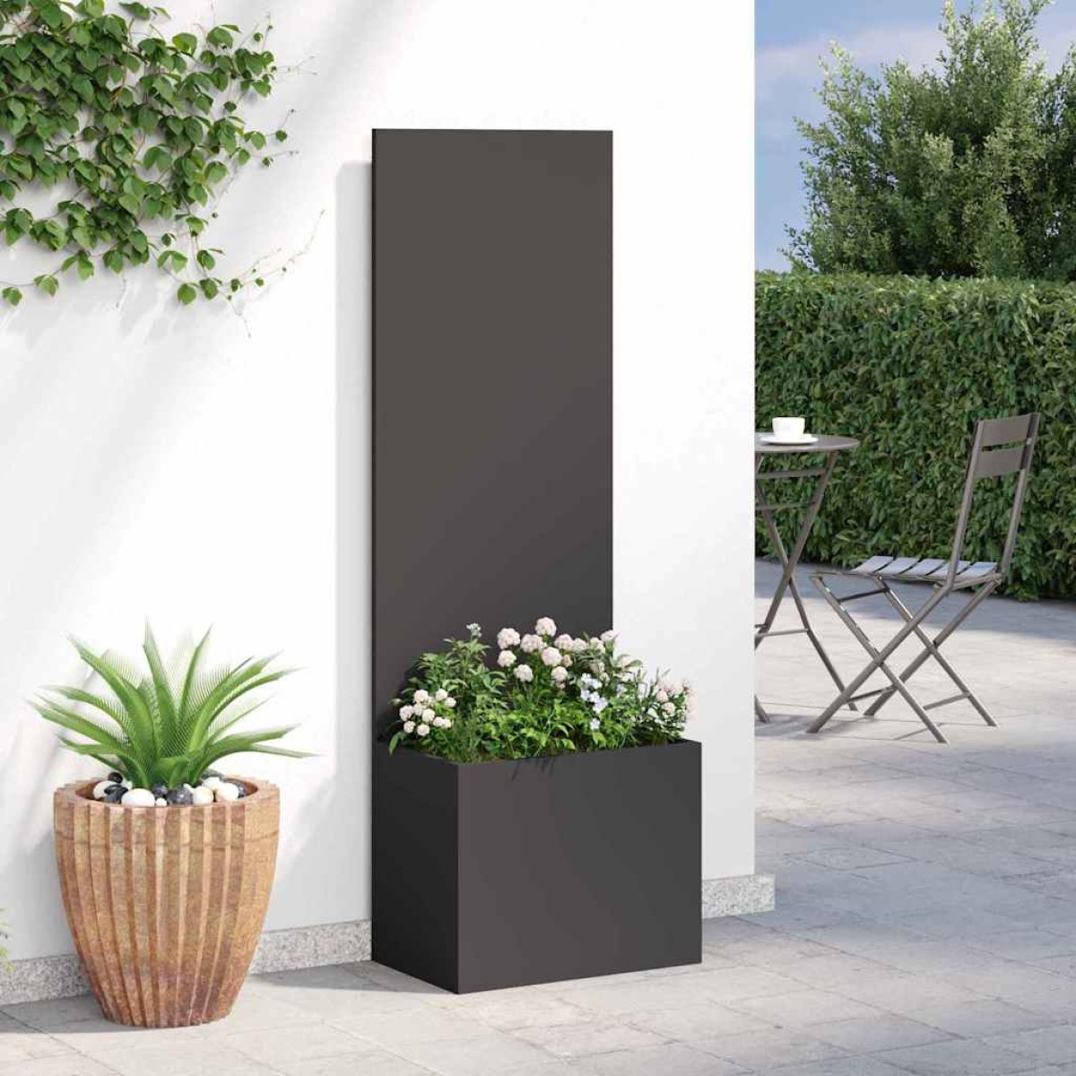 vidaXL Οθόνη Ιδιωτικότητας Κήπου Μαύρο 50 x 32 x 150 εκ