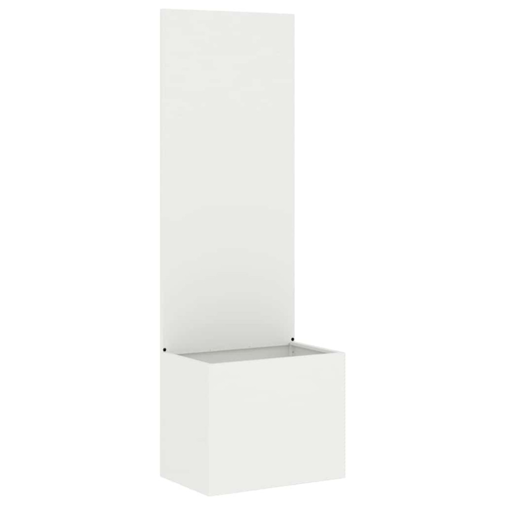 vidaXL Οθόνη Ιδιωτικότητας Κήπου Λευκό 50 x 32 x 150 εκ