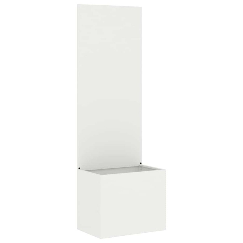 vidaXL Οθόνη Ιδιωτικότητας Κήπου Λευκό 50 x 32 x 150 εκ
