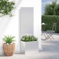 vidaXL Οθόνη Ιδιωτικότητας Κήπου Ασημί 50 x 32 x 150 εκ