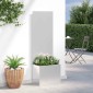 vidaXL Οθόνη Ιδιωτικότητας Κήπου Ασημί 50 x 32 x 150 εκ