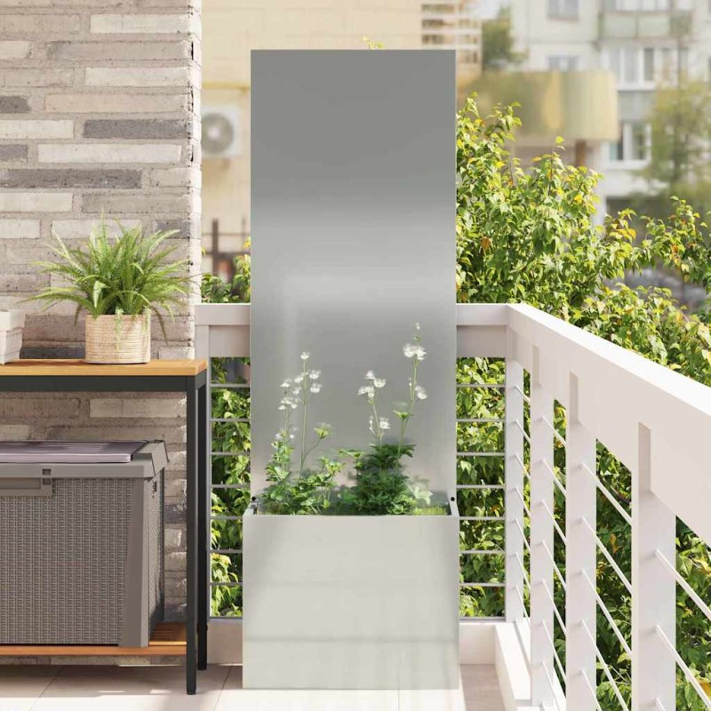 vidaXL Οθόνη Ιδιωτικότητας Κήπου Ασημί 50 x 32 x 150 εκ
