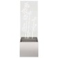 vidaXL Οθόνη Ιδιωτικότητας Κήπου Floral Ασημί 50 x 32 x 150 εκ