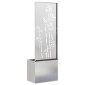 vidaXL Οθόνη Ιδιωτικότητας Κήπου Floral Ασημί 50 x 32 x 150 εκ