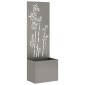 vidaXL Οθόνη Ιδιωτικότητας Κήπου Floral Σκ rusty 50 x 32 x 150 εκ