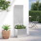 vidaXL Οθόνη Ιδιωτικότητας Κήπου Ασημί 50 x 32 x 150 εκ