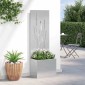 vidaXL Οθόνη Ιδιωτικότητας Κήπου Ασημί 50 x 32 x 150 εκ