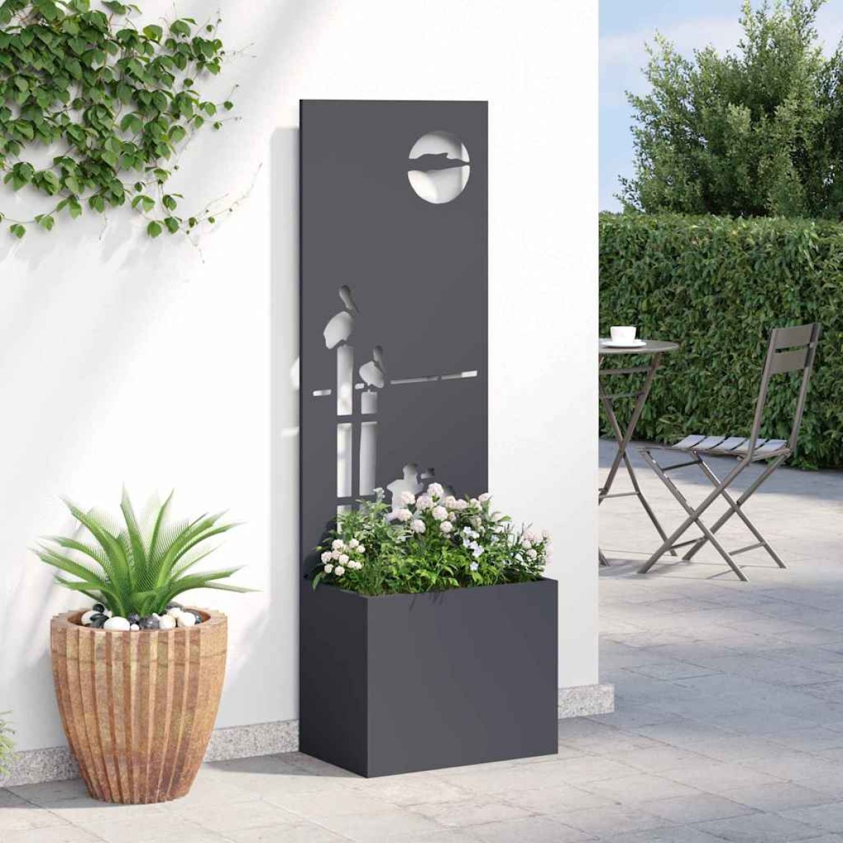 vidaXL Οθόνη Ιδιωτικότητας Κήπου Ανθρακί 50 x 32 x 150 εκ