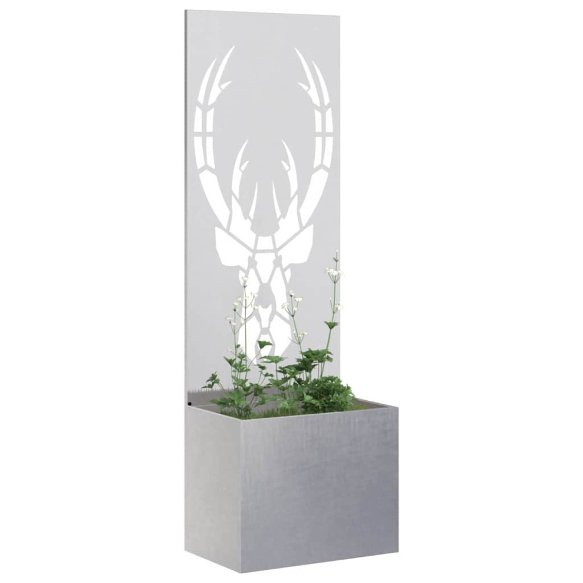 vidaXL Οθόνη Ιδιωτικότητας Κήπου Animal Print Ασημί 50 x 32 x 150 εκ