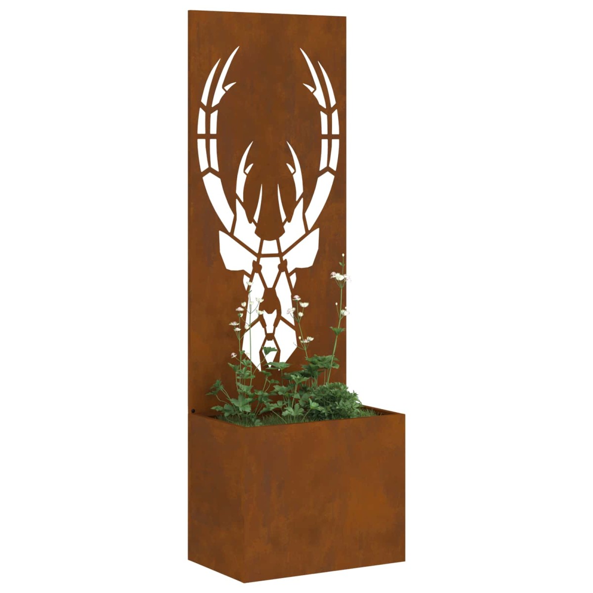 vidaXL Οθόνη Ιδιωτικότητας Κήπου Σκ rusty 50 x 32 x 150 εκ