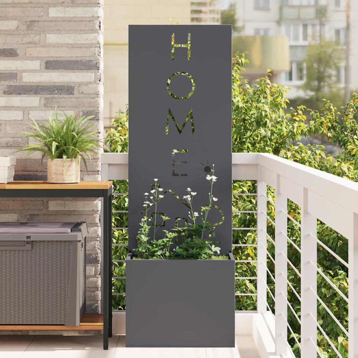 vidaXL Οθόνη Ιδιωτικότητας Κήπου Ανθρακί 50 x 32 x 150 εκ
