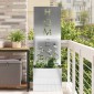 vidaXL Οθόνη Ιδιωτικότητας Κήπου Ασημί 50 x 32 x 150 εκ