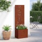 vidaXL Οθόνη Ιδιωτικότητας Κήπου Σκ rusty 50 x 32 x 150 εκ