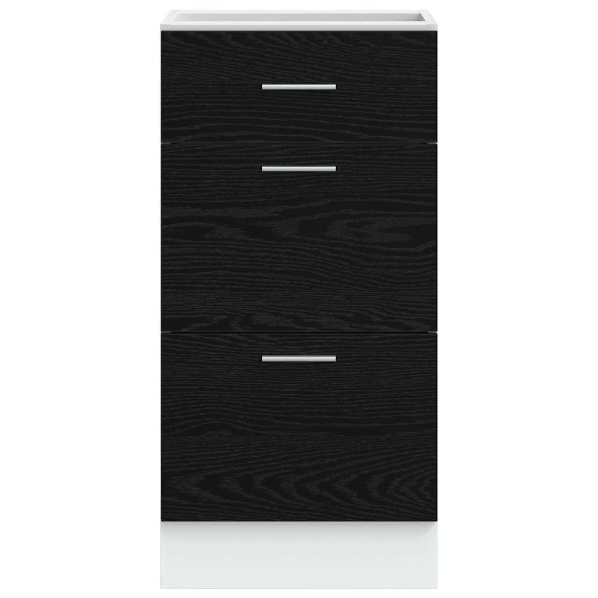 vidaXL Βάση Ντουλάπας Κουζίνας Μαύρη Οξυά 40 x 46 x 81,5 εκ