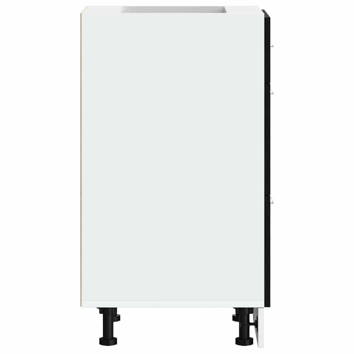 vidaXL Βάση Ντουλάπας Κουζίνας Μαύρη Οξυά 40 x 46 x 81,5 εκ