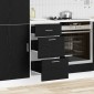 vidaXL Βάση Ντουλάπας Κουζίνας Μαύρη Οξυά 40 x 46 x 81,5 εκ