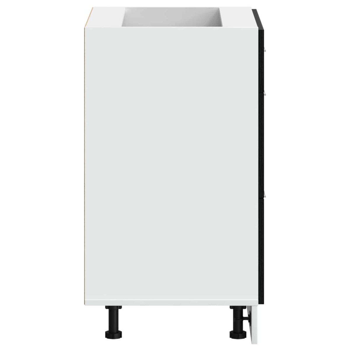 vidaXL Βάση Ντουλάπας Κουζίνας Μαύρη Οξυά 60 x 46 x 81,5 εκ