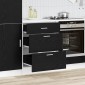 vidaXL Βάση Ντουλάπας Κουζίνας Μαύρη Οξυά 60 x 46 x 81,5 εκ