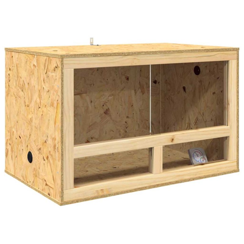 vidaXL Terrarium Καφέ 80 x 50 x 50 εκ OSB