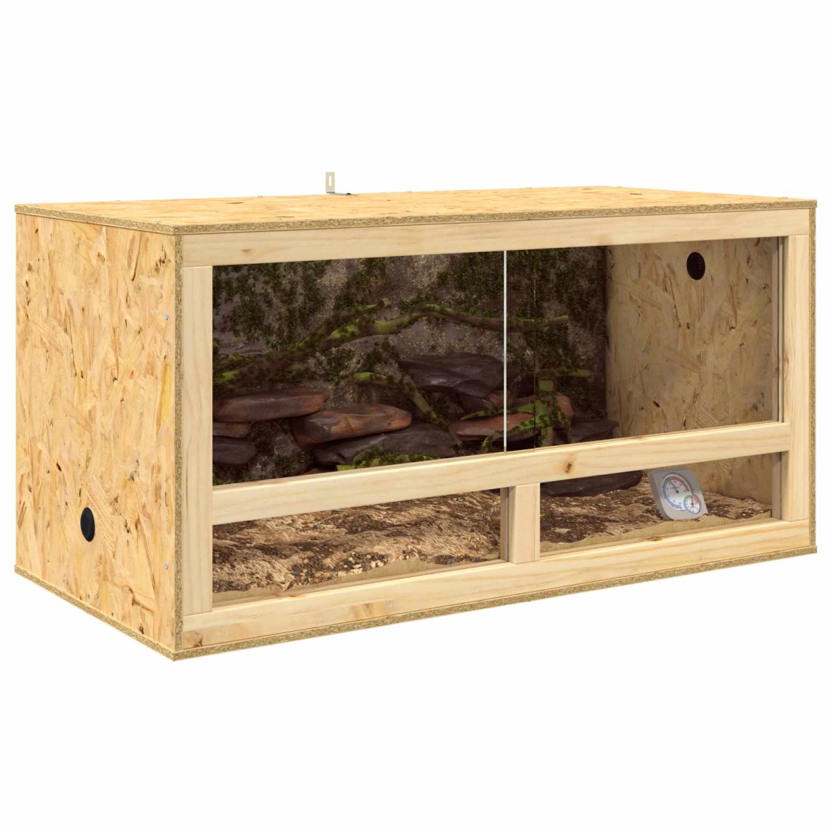vidaXL Terrarium Καφέ 100 x 50 x 50 cm OSB