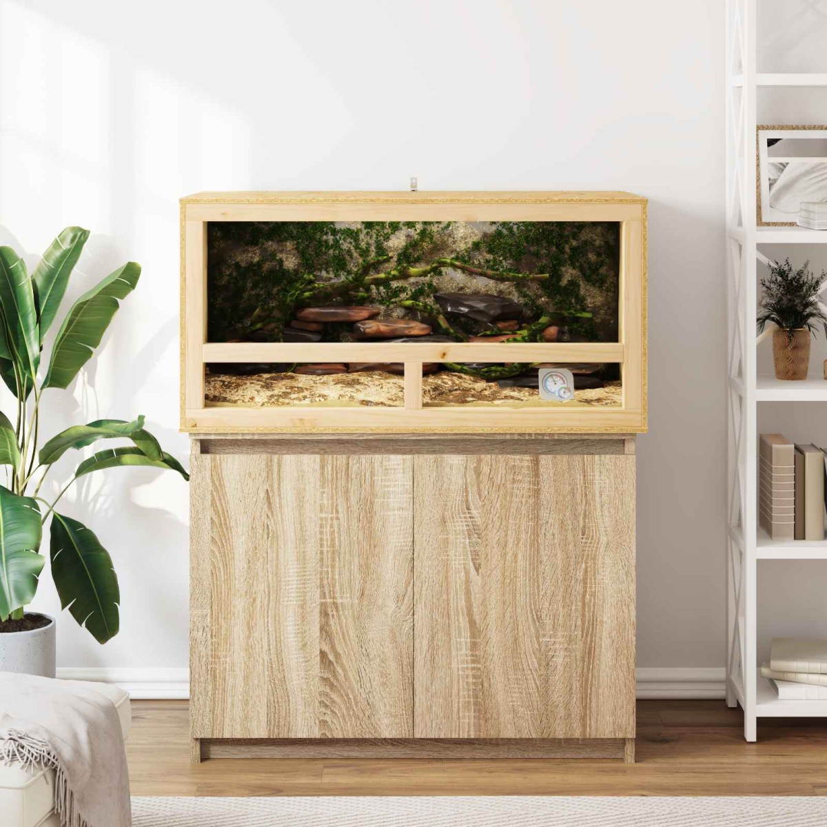 vidaXL Terrarium Καφέ 100 x 50 x 50 cm OSB