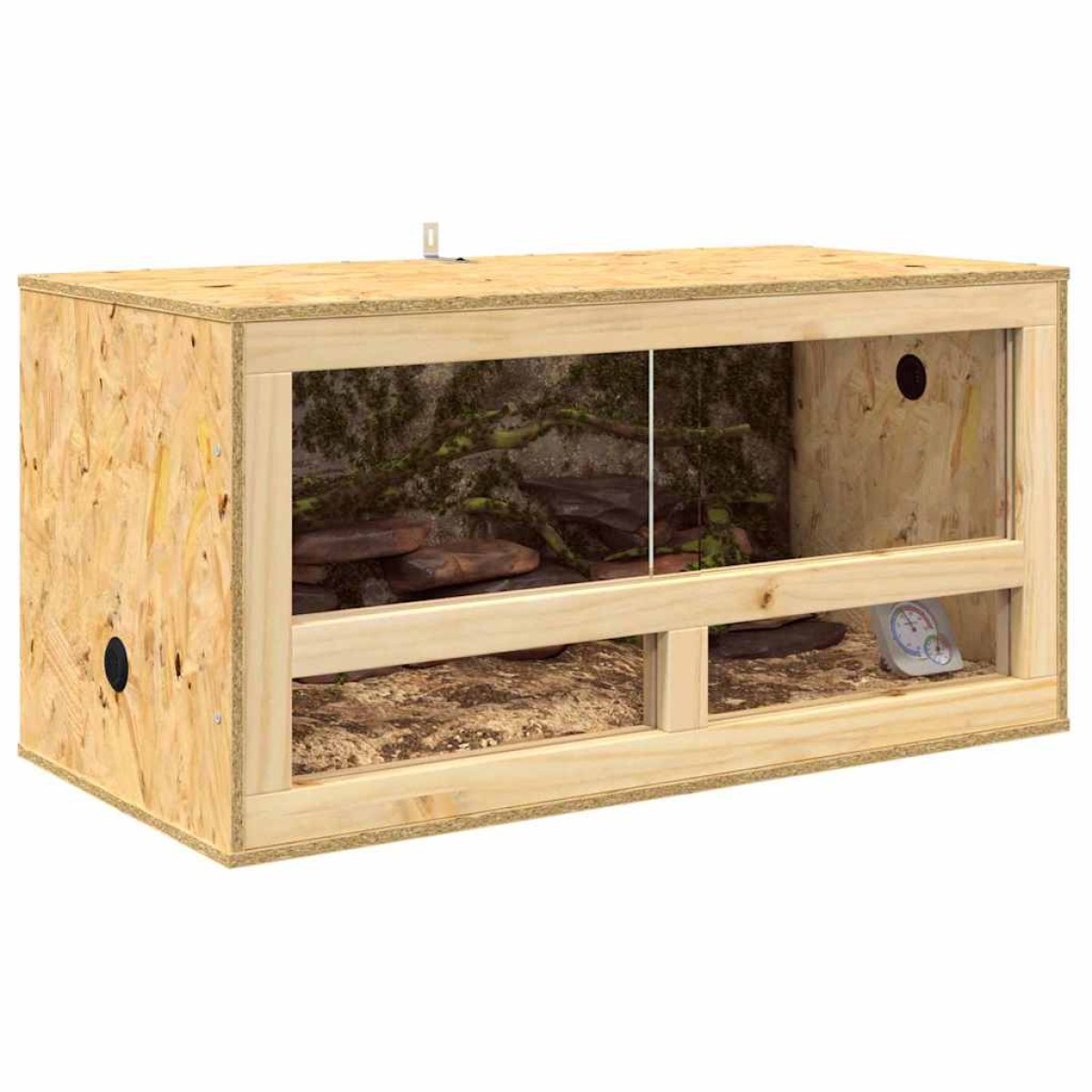 vidaXL Terrarium Καφέ 80 x 40 x 40 cm OSB