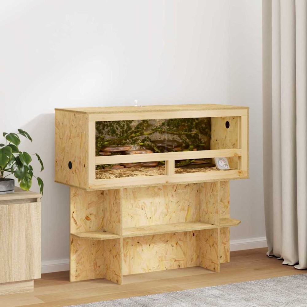 vidaXL Terrarium Καφέ 100 x 40 x 40 cm OSB