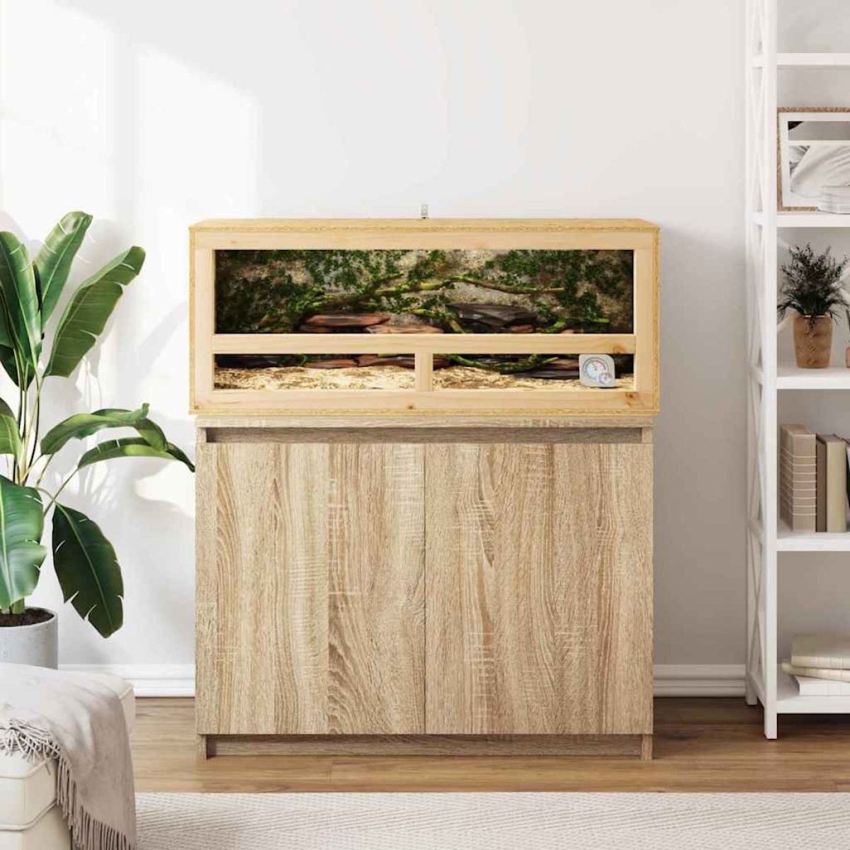 vidaXL Terrarium Καφέ 100 x 40 x 40 cm OSB