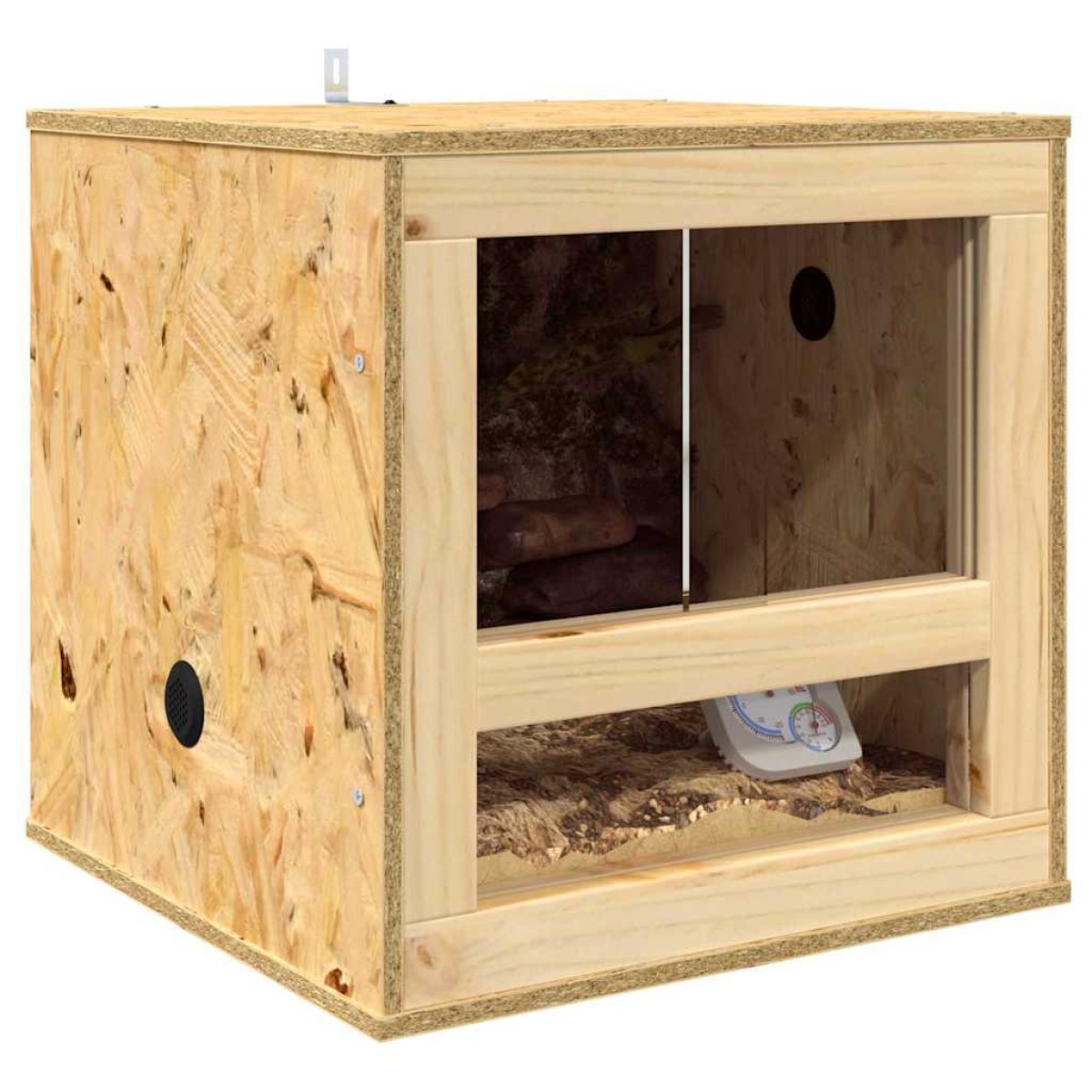 vidaXL Terrarium Καφέ 40 x 40 x 40 cm OSB