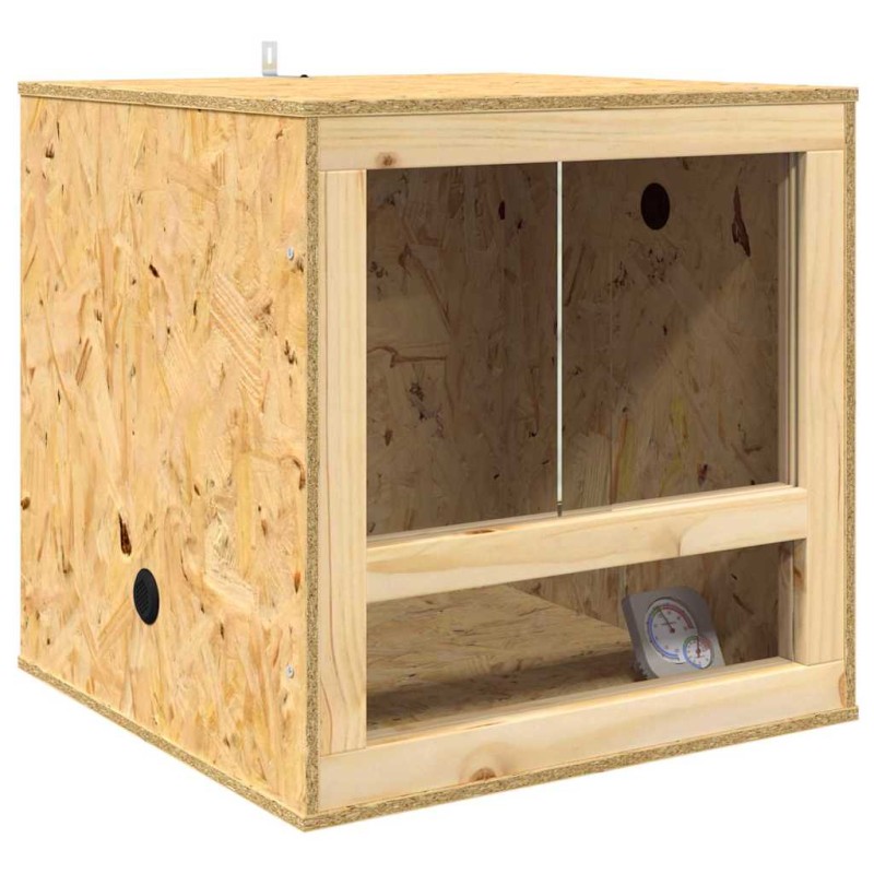 vidaXL Terrarium Καφέ 50 x 50 x 50 cm OSB