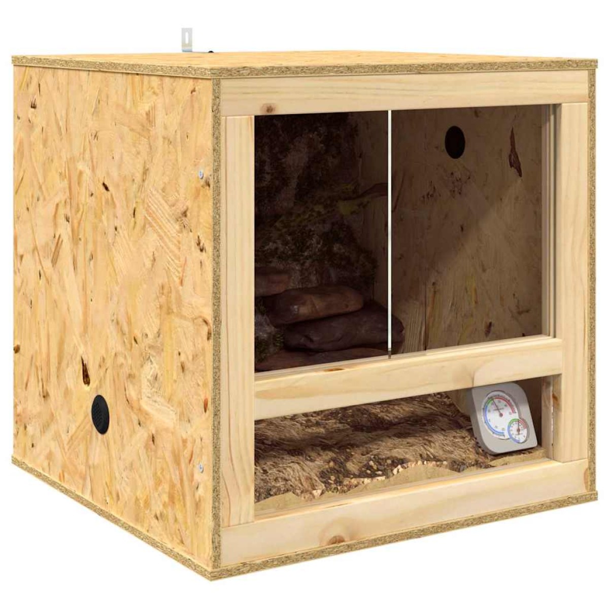vidaXL Terrarium Καφέ 50 x 50 x 50 cm OSB