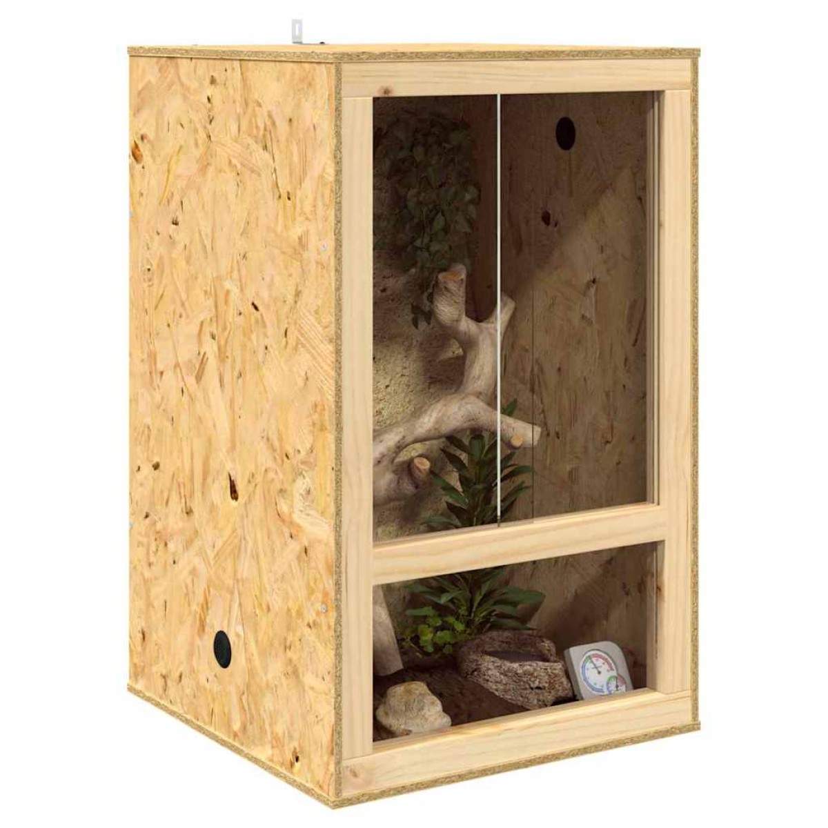 vidaXL Terrarium Καφέ 50 x 50 x 80 cm OSB