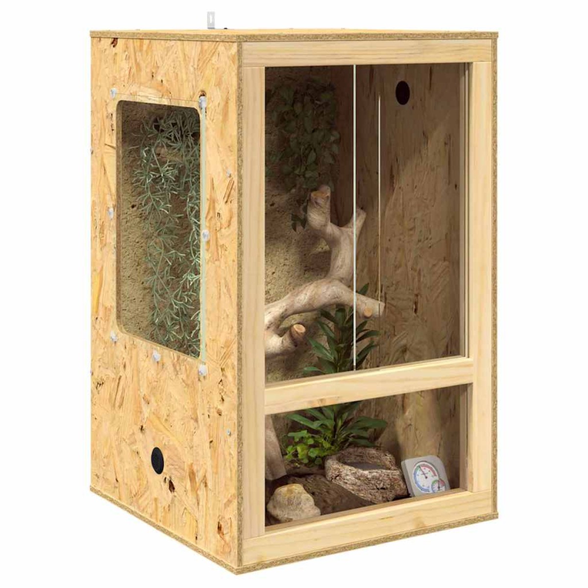 vidaXL Terrarium Καφέ 50 x 50 x 80 cm OSB