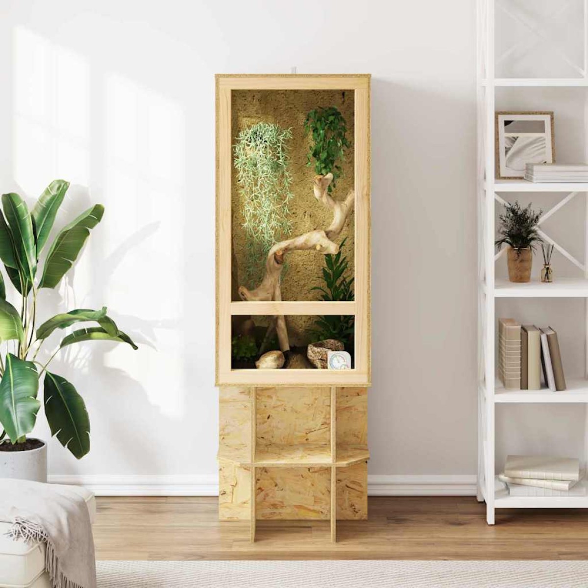 vidaXL Terrarium Καφέ 50 x 50 x 100 cm OSB