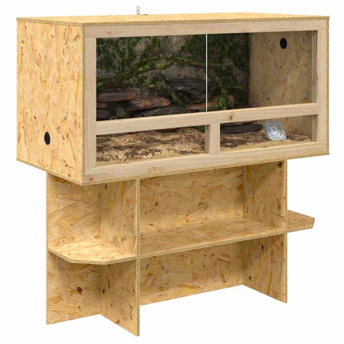 vidaXL Βάση Terrarium Καφέ 100 x 50 x 50 cm OSB