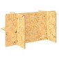 vidaXL Βάση Terrarium Καφέ 100 x 50 x 50 cm OSB