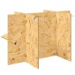 vidaXL Βάση Terrarium Καφέ 80 x 50 x 50 εκ OSB
