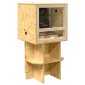 vidaXL Βάση Terrarium Καφέ 50 x 50 x 50 cm OSB