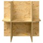 vidaXL Βάση Terrarium Καφέ 50 x 50 x 50 cm OSB
