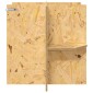 vidaXL Βάση Terrarium Καφέ 50 x 50 x 50 cm OSB