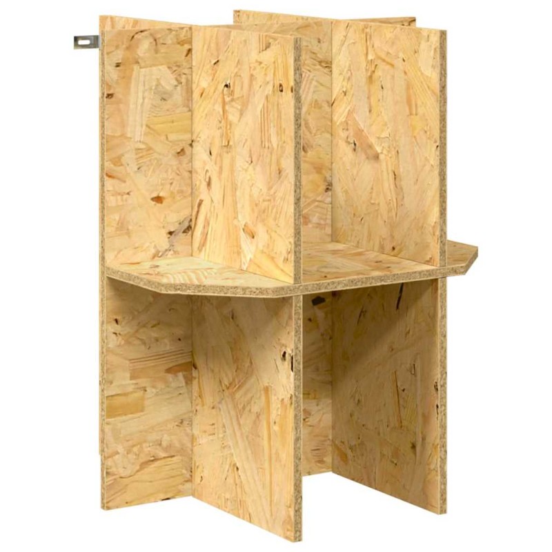 vidaXL Βάση Terrarium με ράφι Καφέ 40 x 40 x 50 cm OSB