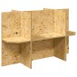 vidaXL Βάση Terrarium με ράφι Καφέ 80 x 40 x 50 cm OSB