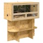 vidaXL Βάση Terrarium με ράφι Καφέ 80 x 40 x 50 cm OSB